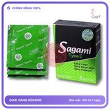 Bao Cao Su Sagami Type E – Hộp 5 Chiếc, Gân Gai chính hãng - siêu mỏng, có gai nổi, hộp 5 cái - giao hàng che tên kín đáo