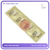 Bao Cao Su Okamoto 0.03 Real Fit Mỏng Với chính hãng - hộp 3 cái, ôm sát cảm giác thật, chất liệu latex an toàn - giao hàng che tên kín đáo