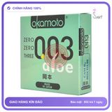 Bao Cao Su Okamoto 0.03 Aloe Tinh Chất Lô chính hãng - siêu mỏng 0.03mm, siêu mỏng, hộp 3 cái - giao hàng che tên kín đáo