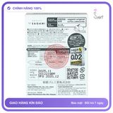 Bao Cao Su Sagami Original 002 Extra (Hộp 3) Siêu Mỏng 0.02mm chính hãng - nhiều gel bôi trơn, ôm sát cảm giác thật, chất liệu latex an toàn - giao hàng che tên kín đáo