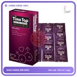 Bao Cao Su Time Top Invisible 0.05 Siêu Mỏng 10s chính hãng - siêu mỏng 0.05mm, có gai nổi, hộp 10 cái - giao hàng che tên kín đáo