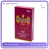 Bao Cao Su Jex Hornet Real 0.0.3 Siêu Mỏng chính hãng - siêu mỏng 0.03mm, hộp 8 cái, có hương thơm - giao hàng che tên kín đáo