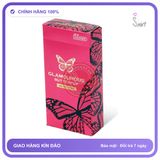 Bao Cao Su Jex Glamourous Butterfly Moist Mỏng 8s chính hãng - nhiều gel bôi trơn, hộp 12 cái, hỗ trợ kéo dài - giao hàng che tên kín đáo