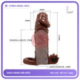 Bao Cao Su Đôn Dên Brave Man Nâu Có Quai chính hãng - có gai nổi, hỗ trợ kéo dài, ôm sát cảm giác thật - giao hàng che tên kín đáo