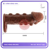 Bao Cao Su Đôn Dên Brave Man Nâu Có Quai chính hãng - có gai nổi, hỗ trợ kéo dài, ôm sát cảm giác thật - giao hàng che tên kín đáo