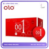 Bao Cao Su 0.01 Olo Đỏ Siêu Mỏng, Siêu chính hãng - siêu mỏng 0.01mm, hộp 10 cái, ôm sát cảm giác thật - giao hàng che tên kín đáo