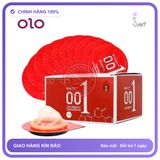 Bao Cao Su 0.01 Olo Đỏ Siêu Mỏng, Siêu chính hãng - siêu mỏng 0.01mm, hộp 10 cái, ôm sát cảm giác thật - giao hàng che tên kín đáo