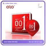 Bao Cao Su 0.01 Olo Đỏ Siêu Mỏng, Siêu chính hãng - siêu mỏng 0.01mm, hộp 10 cái, ôm sát cảm giác thật - giao hàng che tên kín đáo