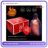 Bao Cao Su 0.01 Olo Đỏ Siêu Mỏng, Siêu chính hãng - siêu mỏng 0.01mm, hộp 10 cái, ôm sát cảm giác thật - giao hàng che tên kín đáo