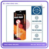 Bao Cao Su Đôn Dên Maxman Silicon Gai YY914 Tăng Thêm 5cm chính hãng - có gai nổi, hỗ trợ kéo dài, ôm sát cảm giác thật - giao hàng che tên kín đáo