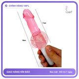 Dương Vật Giả 1 Pin Trong Suốt Shaki chính hãng - silicone y tế, chất liệu an toàn cho da, dễ vệ sinh - giao hàng che tên kín đáo