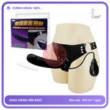 Dương Vật Giả Dây Đeo Bơm Hơi Tự Động Màu Đen chính hãng - điều khiển từ xa, silicone y tế, chất liệu an toàn cho da - giao hàng che tên kín đáo