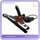 Dương Vật Giả Dây Đeo Bơm Hơi Tự Động Màu Đen chính hãng - điều khiển từ xa, silicone y tế, chất liệu an toàn cho da - giao hàng che tên kín đáo