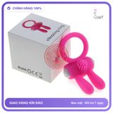 Vòng Đeo Dương Vật Tai Thỏ Có Rung Kéo Dài Thời Gian chính hãng - thấm nhanh không nhờn rít, dùng trước khi quan hệ, nhỏ gọn dễ mang theo - giao hàng che tên kín đáo