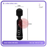 Máy Massage Đa Năng 3 Đầu Thay Thế, 20 Chế Độ Rung chính hãng - sạc USB, xoay 360 độ, chống nước - giao hàng che tên kín đáo