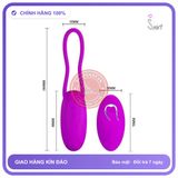 Trứng Rung Không Dây Điều Khiển Từ Xa Elroy Pretty Love Baile chính hãng - 12 chế độ rung, sạc USB, silicone mềm mại - giao hàng che tên kín đáo