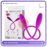 Trứng Rung 2 Đầu Rung Pretty Love Snaky Vibe chính hãng - 7 chế độ rung, sạc usb, silicone mềm mại - giao hàng che tên kín đáo