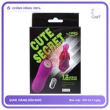 Trứng Rung Cute Secret Con Thỏ chính hãng - 12 chế độ rung, sạc USB, rung êm không tiếng động - giao hàng che tên kín đáo