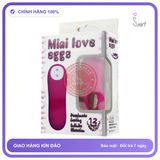 Mini Love Trứng Rung Tình Yêu Càng Cua Kích Thích Điểm G chính hãng - 12 chế độ rung, chống nước, silicone mềm - giao hàng che tên kín đáo