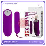 Trứng Rung Tình Yêu Magic X20 Giúp Massage Kích Thích Điểm G chính hãng - điều khiển từ xa, silicone cao cấp, chất liệu an toàn cho da - giao hàng che tên kín đáo