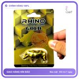Rhino Gold Vỉ 1 Viên chính hãng - chất liệu an toàn cho da, dễ vệ sinh, êm ái khi dùng - giao hàng che tên kín đáo
