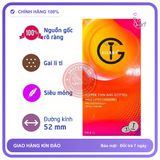 Bao Cao Su Gallant Supper Thin And Dotted Gân chính hãng - siêu mỏng 0.03mm, siêu mỏng, có gai nổi - giao hàng che tên kín đáo
