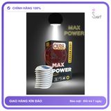 Bao Cao Su Oleo Lampo Max Power chính hãng - có gai nổi, nhiều gel bôi trơn, hộp 10 cái - giao hàng che tên kín đáo