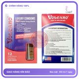 Bao Cao Su Volcano 7in1 + Chai Xịt Cao Cấp Volcano 5ml chính hãng - hộp 12 cái, hỗ trợ kéo dài, có hương thơm - giao hàng che tên kín đáo