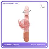 Dương Vật Giả Bunny rung nhấp chuyển động đẩy tới và lui 12 Chế Độ Tỏa Nhiệt 48°C chính hãng - 4 chế độ rung, sạc USB, rung nhấp chuyển động đẩy tới và lui tự động - giao hàng che tên kín đá