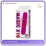 Bút Rung Mini Magic X10 Nhỏ Gọn, Tiện Lợi chính hãng - 10 chế độ rung, sạc USB, chất liệu an toàn cho da - giao hàng che tên kín đáo