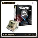 (Che Tên) Bao Cao Su Cao Cấp Maxman 5in1 Prolong – Kéo Dài Thời Gian – Gai Lớn Hộp 3 Cái Bảo Mật Tuyệt Đối