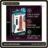 (Che Tên) Bao Cao Su Đôn Dên 7cm Cao Cấp Rung Lovetoy Pleasure X-Tender Series (Xanh MS2) 326478 Chuẩn Auth