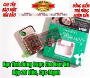 ( Hàng Chính Hãng) Kẹo Tình Yêu, Làm Tê Sướng Dương Vật, Tác Dụng Nhanh, Kích Thích Cực Mạnh, Hộp 20 viên