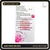(Che Tên) Thạch Trái Cây Lovegra Oral Jelly 100mg Vị Dâu - Hộp 7 Gói Hỗ Trợ 24/7