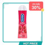 (Che Tên) Gell Bôi Trơn Có Hương Durex Play Saucy Strawberry 100ml Bảo Mật Tuyệt Đối