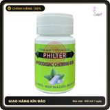 (Che Tên) Kẹo Cao Su CHEWING GUM PHILTER - Lọ 10 Viên Chuẩn Auth