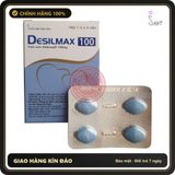 (Che Tên) Viên Uống Hỗ Trợ Phái Mạnh Desilmax 100 - Vỉ 4 Viên Hỗ Trợ 24/7