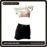 (Che Tên) Váy Ngủ Cosplay Thư Ký Phối Nơ Quyến Rũ - Đồ Ngủ Nữ Gợi Cảm Cho Những Khoảnh Khắc Lãng Mạn Chuẩn Auth