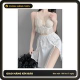 (Che Tên) Váy Ngủ Phối Ren Quyến Rũ - Đồ Ngủ Nữ Tinh Tế, Sang Trọng và Đầy Nữ Tính Cho Mọi Phái Đẹp - Hàng Mới Về