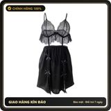 (Che Tên) Váy Ngủ Phối Ren Quyến Rũ - Đồ Ngủ Nữ Tinh Tế, Sang Trọng và Đầy Nữ Tính Cho Mọi Phái Đẹp - Hàng Mới Về