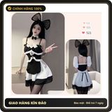 (Che Tên) Váy Cosplay Nàng Hầu Quyến Rũ - Đồ Ngủ Sexy Phiên Bản Truyền Thống Cho Tiệc Cosplay và Sự Kiện Đặc Biệt Bảo Mật Tuyệt Đối