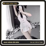 (Che Tên) Đồ Ngủ Váy Ống Quyến Rũ Kèm Cổ - Thời Trang Gợi Cảm Cho Nữ, Chất Liệu Mềm, Phong Cách Thanh Lịch, Quà Tặng Ý Nghĩa Giao Nhanh Toàn Quốc