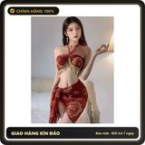 (Che Tên) Váy Cosplay Cổ Trang In Hoa Quyến Rũ - Thời Trang Hóa Trang Nữ Độc Đáo, Dành Cho Tiệc Hóa Trang Và Chụp Ảnh Nghệ Thuật Bảo Mật Tuyệt Đối