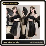 (Che Tên) Váy Cosplay Cổ Trang Đen Quyến Rũ - Thiết Kế Sang Trọng, Chất Liệu Cao Cấp, Thích Hợp Cho Tiệc Hóa Trang và Sự Kiện Cosplay Giao Nhanh Toàn Quốc