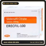(Che Tên) Viên Uống Erecfil-100 mg (1 vỉ x 4 viên) Giao Nhanh Toàn Quốc