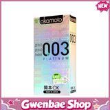 Bao cao su phản quang siêu mỏng Nhật Bản Okamoto 0.03 Platinum - Gwen Shop Chính Hãng