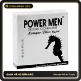 (Che Tên) Bao Cao Su Powermen Cá Ngựa Bạc Gân Gai Kéo Dài Thời Gian 564531 Giao Nhanh Toàn Quốc