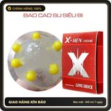 (Che Tên) Bao Cao Su X-men Long Shock 6 Bi, Kéo Dài Thời Gian - Hộp 1 Cái Cao Cấp Bảo Đảm