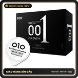 (Che Tên) Bao Cao Su 0.01 OLO Đen Hương Vani, Siêu Mỏng, Nhiều Gell Bôi Trơn Kéo Dài Thời Gian – Hộp 10 chiếc - Hàng Mới Về