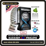 (Che Tên) Bao Cao Su Cao Cấp Maxxmen 5in1 Prolong – Kéo Dài Thời Gian – Gai Lớn 567862 Chuẩn Auth